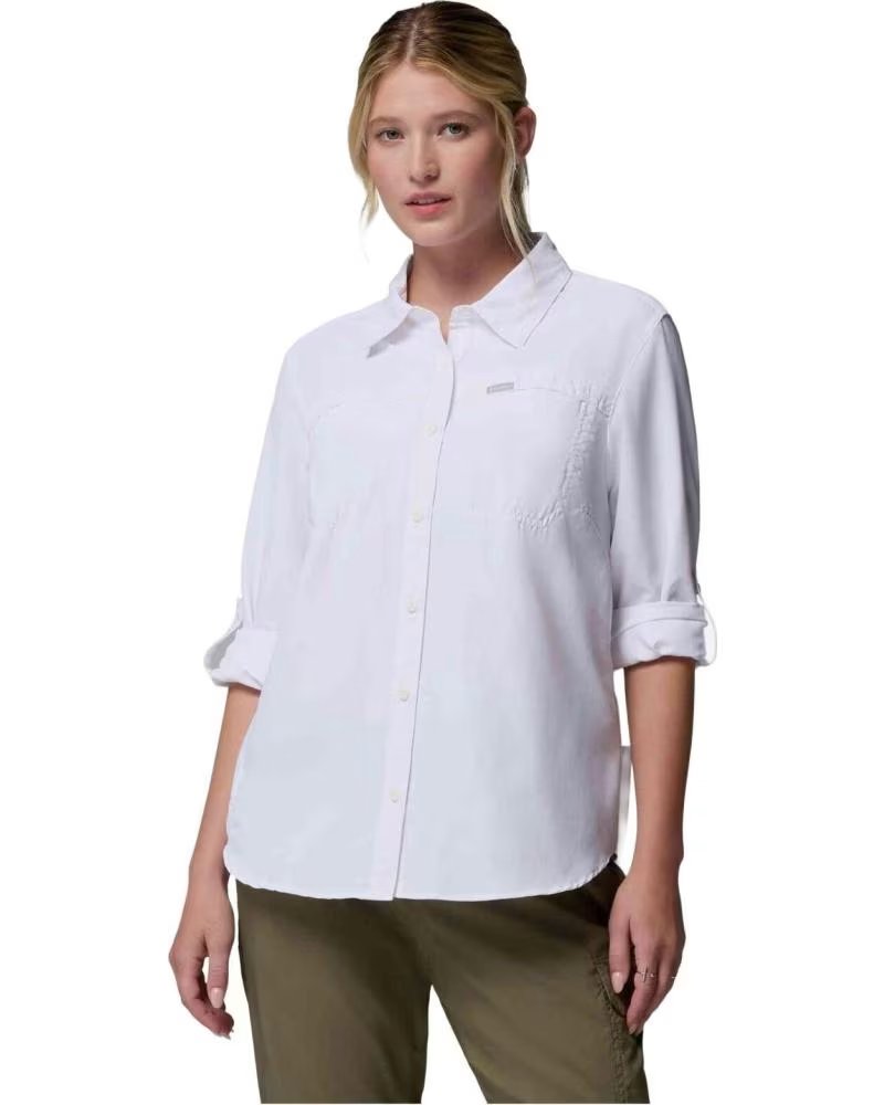 COLUMBIA CAMISA SILVER RIDGE 30 MANGA LARGA PARA MUJER