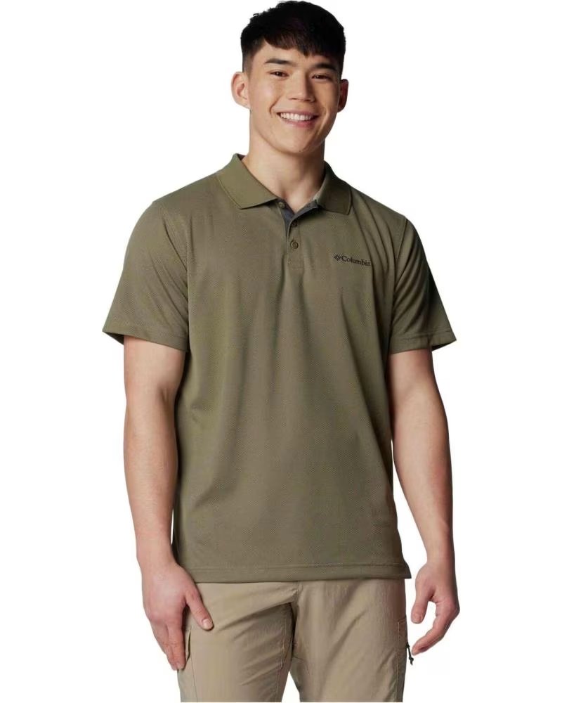COLUMBIA POLO DE MANGA CORTA POLO UTILIZER MANGA CORTA VERDE EN VERDE PARA HOMBRE OLIVA