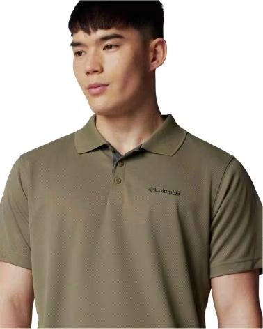 COLUMBIA POLO DE MANGA CORTA POLO UTILIZER MANGA CORTA VERDE EN VERDE PARA HOMBRE OLIVA