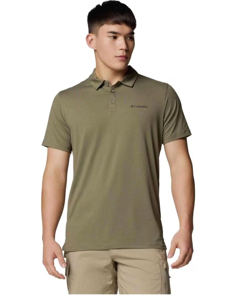 COLUMBIA POLO DE MANGA CORTA POLO TECH TRAIL UTILITY MANGA CORTA VERDE EN VERDE PARA HOMBRE OLIVA