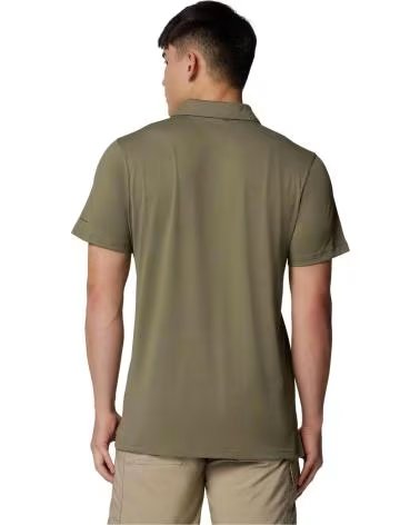 COLUMBIA POLO DE MANGA CORTA POLO TECH TRAIL UTILITY MANGA CORTA VERDE EN VERDE PARA HOMBRE OLIVA