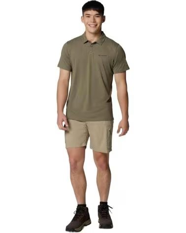 COLUMBIA POLO DE MANGA CORTA POLO TECH TRAIL UTILITY MANGA CORTA VERDE EN VERDE PARA HOMBRE OLIVA
