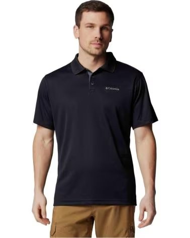 COLUMBIA POLO DE MANGA POLO UTILIZER MANGA NEGRO PURO EN NEGRO PARA HOMBRE CORTA