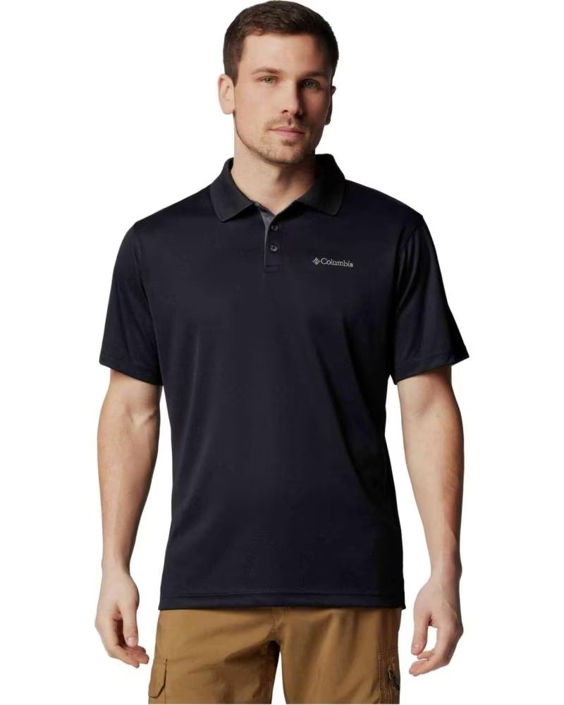 COLUMBIA POLO DE MANGA POLO UTILIZER MANGA NEGRO PURO EN NEGRO PARA HOMBRE CORTA
