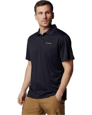 COLUMBIA POLO DE MANGA POLO UTILIZER MANGA NEGRO PURO EN NEGRO PARA HOMBRE CORTA