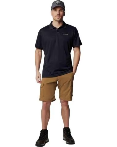 COLUMBIA POLO DE MANGA POLO UTILIZER MANGA NEGRO PURO EN NEGRO PARA HOMBRE CORTA