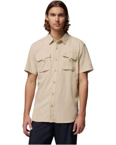 COLUMBIA CAMISA CAMISA SILVER RIDGE UTILITY II MANGA BEIGE EN BEIGE PARA HOMBRE CORTA
