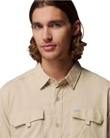 COLUMBIA CAMISA CAMISA SILVER RIDGE UTILITY II MANGA BEIGE EN BEIGE PARA HOMBRE CORTA