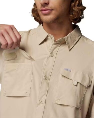 COLUMBIA CAMISA CAMISA SILVER RIDGE UTILITY II MANGA BEIGE EN BEIGE PARA HOMBRE CORTA