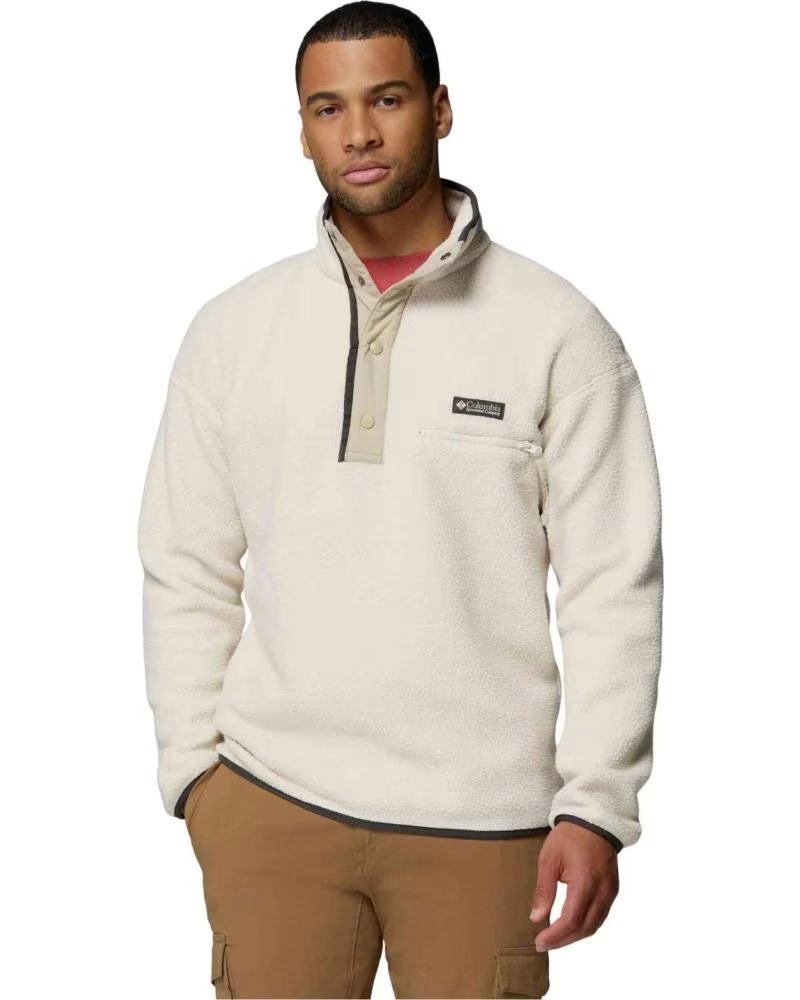COLUMBIA FELPA IN PILE HELVETIA II HALF SNAP BEIGE