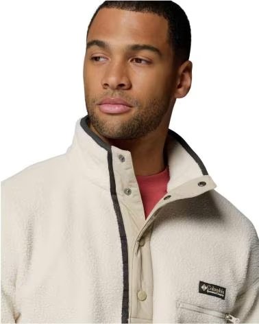 COLUMBIA FELPA IN PILE HELVETIA II HALF SNAP BEIGE