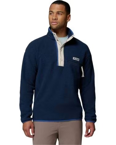 COLUMBIA HELVETIA II HALF SNAP FLEECE SWEATSHIRT NOCHE
