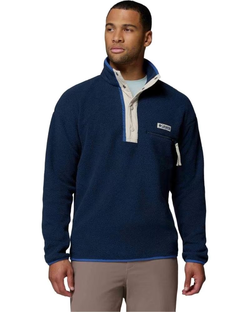 COLUMBIA HELVETIA II HALF SNAP FLEECE SWEATSHIRT NOCHE