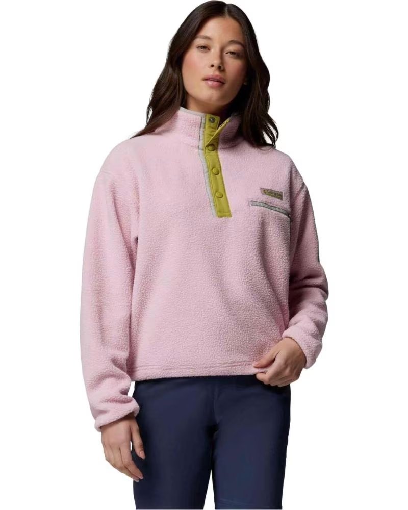 COLUMBIA HELVETIA II CROPPED HALF SNAP SWEATSHIRT MUJER