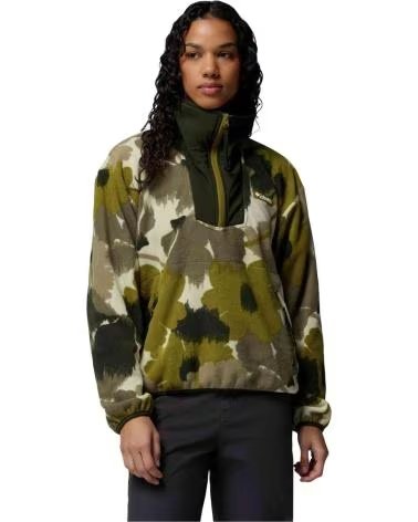 COLUMBIA FELPA CON MEZZA ZIP STAMPATA SEQUOIA GROVE MUJER