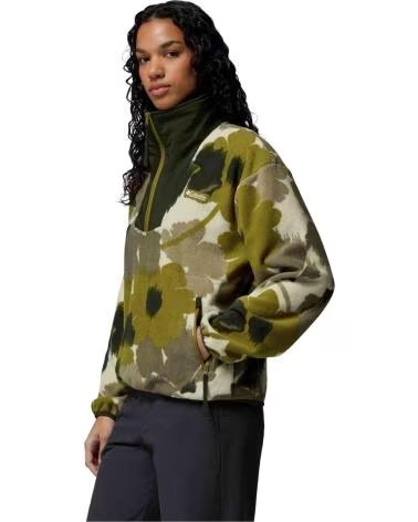 COLUMBIA FELPA CON MEZZA ZIP STAMPATA SEQUOIA GROVE MUJER