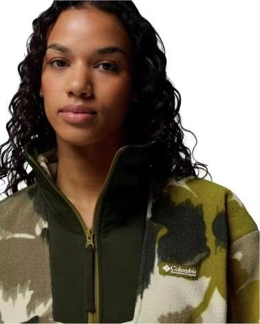 COLUMBIA FELPA CON MEZZA ZIP STAMPATA SEQUOIA GROVE MUJER