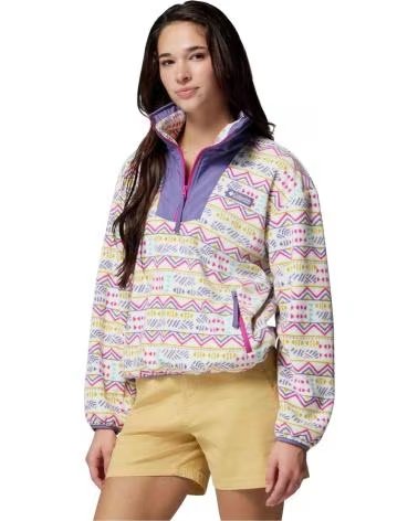COLUMBIA FELPA SEQUOIA GROVE PRINTED HALF ZIP DA DONNA MUJER