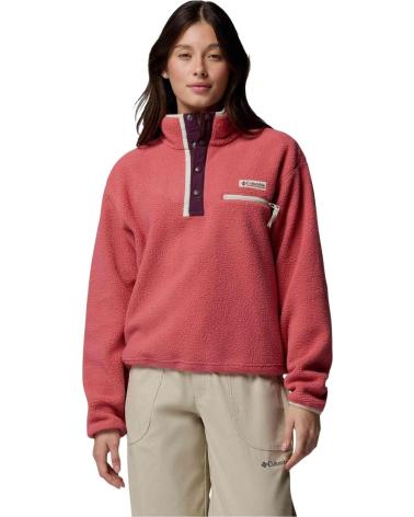 COLUMBIA SUDADERA HELVETIA II CROPPED HALF SNAP MUJER