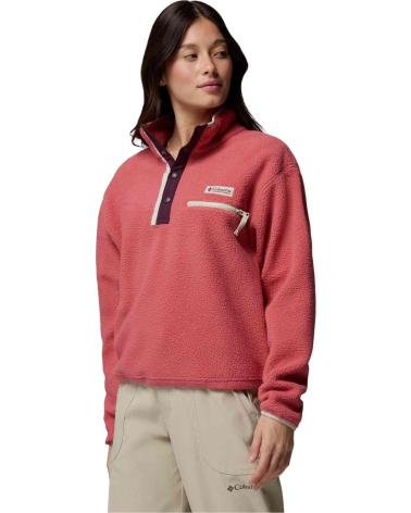 COLUMBIA SUDADERA HELVETIA II CROPPED HALF SNAP MUJER
