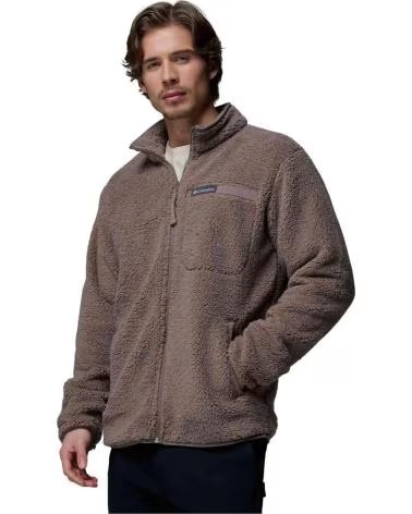 COLUMBIA GIACCA RUGGED RIDGE HIGH PILE FULL ZIP MARRONE OSCURO