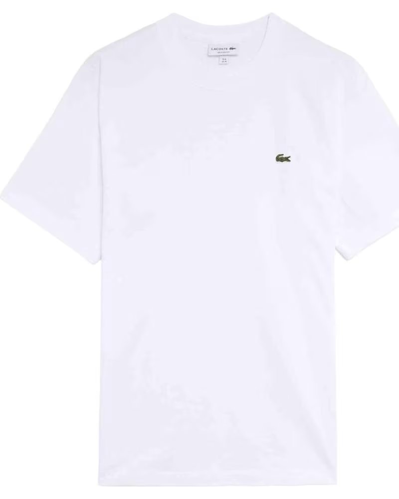 LACOSTE T-SHIRT 124-15603207930200 MANCHES COURTES BLANC