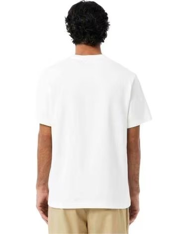 LACOSTE T-SHIRT A MANICHE CORTE WHITE