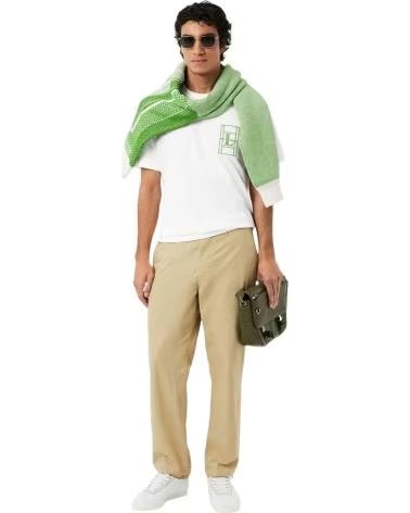 LACOSTE T-SHIRT A MANICHE CORTE WHITE