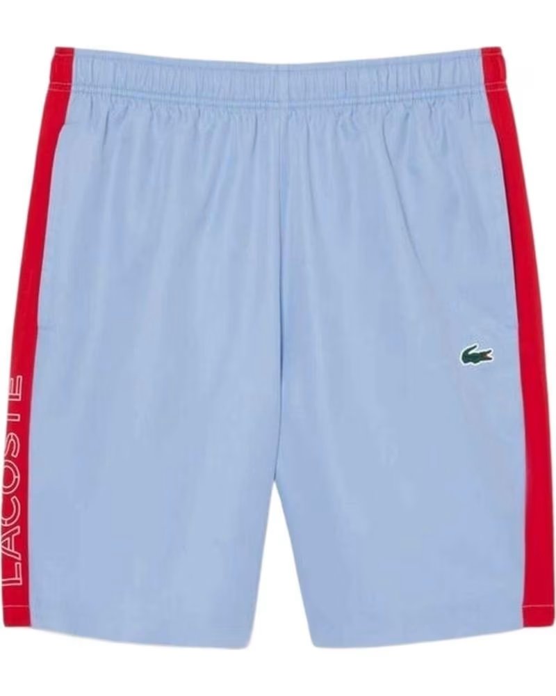 LACOSTE PANTALON CORTO TAFETAN DIAMANTADO 258 BLACK-WHITE