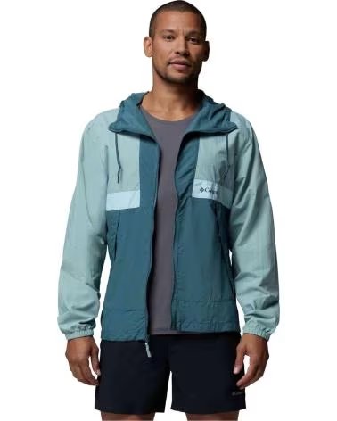 COLUMBIA GIACCA A VENTO CON CAPPUCCIO SPIRE VALLEY TURQUESA