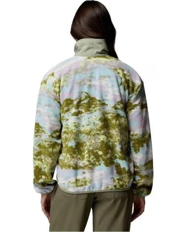 COLUMBIA FELPA IN PILE CON MEZZA ZIP STAMPATA SEQUOIA GROVE MUJER