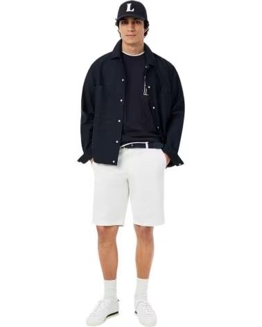 LACOSTE T-SHIRT CREWNECK KURZARM SCHWARZ BLACKBIRD