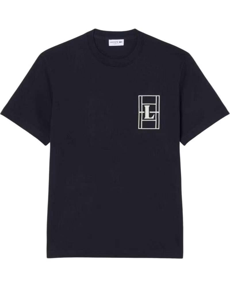 LACOSTE T-SHIRT CREWNECK KURZARM SCHWARZ BLACKBIRD