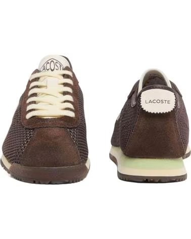 ZAPATILLAS LACOSTE L003 EVO 124 MARRÓN HOMBRE