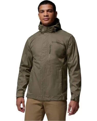 COLUMBIA GIACCA CON CAPPUCCIO DA UOMO POURING ADVENTURE III OLIVA