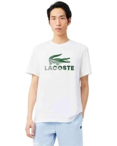 LACOSTE CAMISETA CREWNECK MANGA CORTA BLANCO BLANC