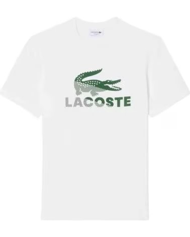 LACOSTE CAMISETA CREWNECK MANGA CORTA BLANCO BLANC