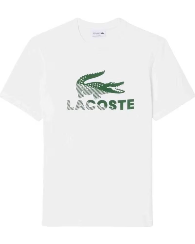 LACOSTE CAMISETA CREWNECK MANGA CORTA BLANCO BLANC