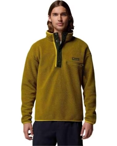 COLUMBIA FELPA IN PILE HELVETIA II HALF SNAP AMARILLO