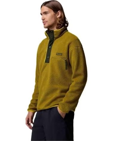 COLUMBIA FELPA IN PILE HELVETIA II HALF SNAP AMARILLO