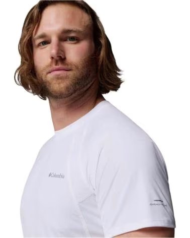 COLUMBIA T-SHIRT A MANICHE CORTE STEALTH SPRING DA UOMO BIANCA LIMPIO