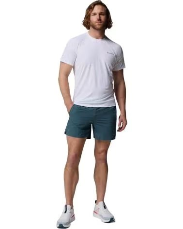 COLUMBIA T-SHIRT A MANICHE CORTE STEALTH SPRING DA UOMO BIANCA LIMPIO