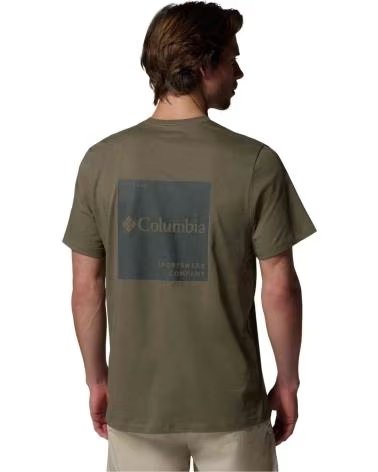 COLUMBIA CSC LOGO BACK SHORT SLEEVE T-SHIRT OLIVE OLIVA