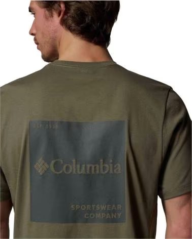COLUMBIA CSC LOGO BACK SHORT SLEEVE T-SHIRT OLIVE OLIVA