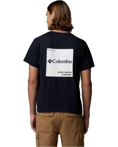 T-SHIRT COLUMBIA CSC LOGO BACK PRETA 010