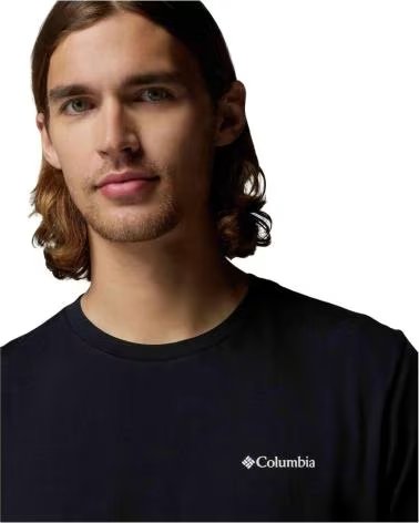 T-SHIRT COLUMBIA CSC LOGO BACK PRETA 010