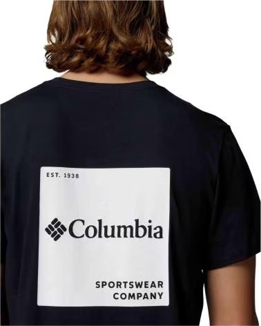 T-SHIRT COLUMBIA CSC LOGO BACK PRETA 010