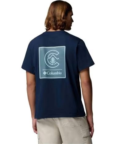 COLUMBIA T-SHIRT CSC LOGO BACK AZUL 464