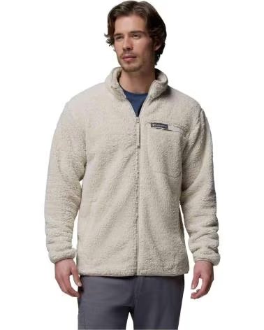 COLUMBIA GIACCA RUGGED RIDGE HIGH PILE FULL ZIP BEIGE