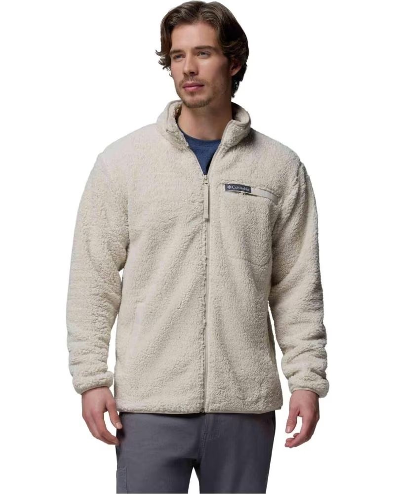 COLUMBIA GIACCA RUGGED RIDGE HIGH PILE FULL ZIP BEIGE